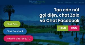 Hướng dẫn tạo các nút gọi, chat Zalo và chat Facebook cho website WordPress bằng HTML và CSS缩略图