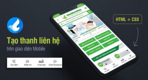 Code tạo thanh liên hệ nhanh trên giao diện mobile bằng HTML và CSS缩略图