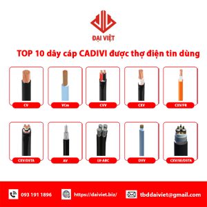 Top 10 dây cáp CADIVI được thợ điện tin dùng nhất hiện nay缩略图